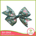 Christmas Hair Ribbon Bows with Single Prong Alligator Clip